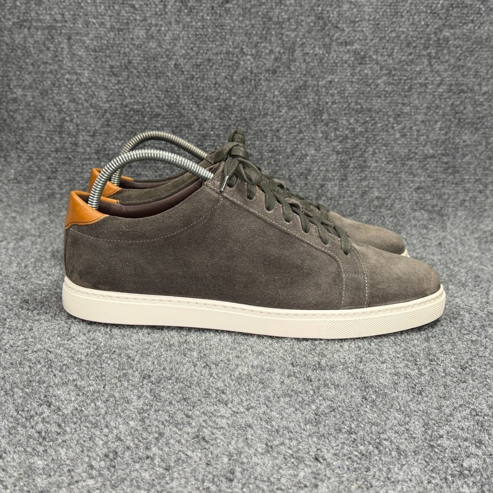 Allen Edmonds Courtside Lace Up Sneakers Men's 9.5 (3E)‎ Grey Suede Leather Low